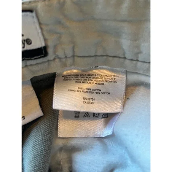 Columbia Grey Flat Front Casual Cotton Men's Shorts 36" Waist 9" Inseam - Picture 7 of 9